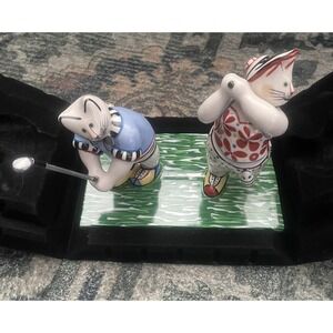 Villeroy‎ & Boch Benedikt Cats Sports Golfing New Collectors Figurines Gift